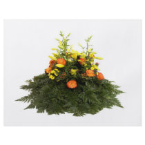 orange flowers personalized flyer