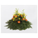 orange flowers flyers