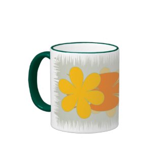 Orange Flowers mug