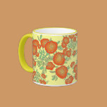 Orange Flowers mugs