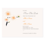 Orange Flowers Save The Date MiniCard