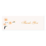 Orange Flowers Thank You Tag