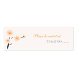 Orange Flowers Wedding / Party Table Place Card Business Card Templates