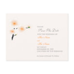 Orange Flowers Wedding/Save The Date Card