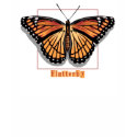 Orange Flutterby t-shirts