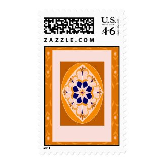 Orange Flying Magic Carpet stamp
