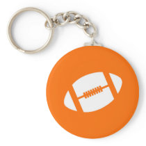 Orange Football Keychain keychains