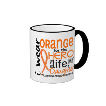 Orange For Hero 2 Daughter MS Multiple Sclerosis Mug