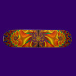 orange fractal skateboard skateboards
