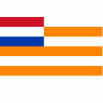 Orange Free State, South Africa flag Photo Sculpture