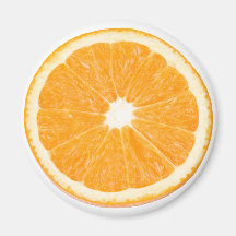 Orange Fridge Magnet