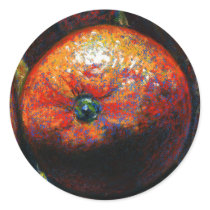 Orange fruit sticker by Linandara Orange fruit sticker