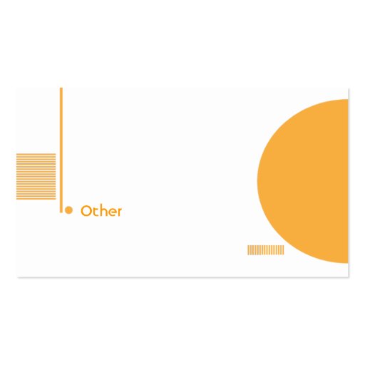 Orange Geometric - Business Business Card Templates (back side)