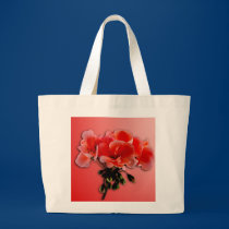 Orange Geranium blossom,  Customize by adding copy bags