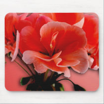 Orange Geranium blossom,  Customize by adding copy mousepads