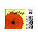 Orange Gerber Daisy Wedding Postage postage by JuJuGarden Orange Gerber Daisy Wedding Postage postage
