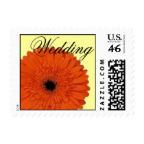 Orange Gerber Daisy Wedding Postage postage by JuJuGarden Orange Gerber Daisy Wedding Postage postage
