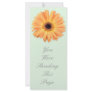 Orange Gerbera Bookmark Template Personalized Rack Card