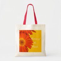 orange gerbera daisy flowers bags