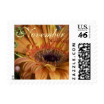 Orange Gerbera • November Wedding Stamp