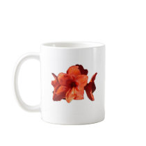 Orange gladiola coffee mug