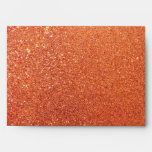 Orange glitter envelope