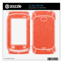 Orange glitter LG ally skin
