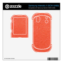 Orange glitter samsung intensity decals