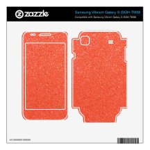 Orange glitter samsung vibrant decal