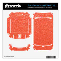 Orange glitter skins for BlackBerry