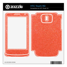 Orange glitter skins for HTC touch HD