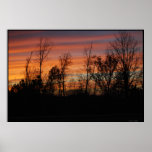 Orange Glow Sunset poster