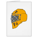 Orange Goalie Helmet