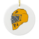 Orange Goalie Helmet