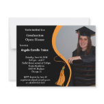 Orange Graduation Announcement Open House