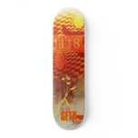 Orange Graffiti Skateboard