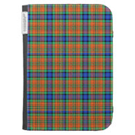 Orange, Green and Blue Plaid Kindle 3 Cover