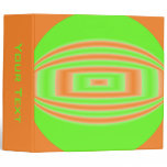 orange green circle binders