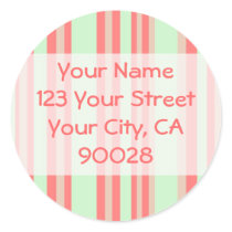 orange green stripes address labels stickers by DonnaGraysonAbstract orange green stripes address labels stickers