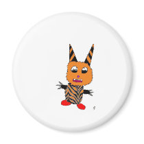 Orange gremlin magnets by Gnomination Orange gremlin magnets