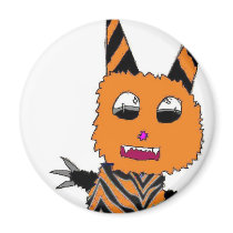 Orange gremlin magnets by Gnomination Orange gremlin magnets