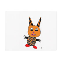 Orange gremlin postcards