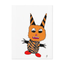Orange gremlin postcards