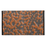 Orange grey texture iPad case