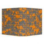 Orange Grunge Vinyl Binder