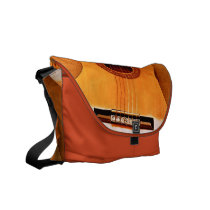Orange Guitar rickshaw messenger bags
