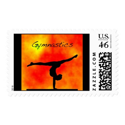 Orange Gymnastics Postage