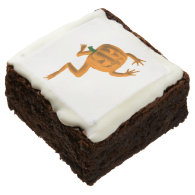 Orange Halloween Froggie Brownie
