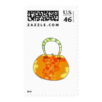 Orange handbag postage