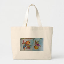 orange harvest tote bags